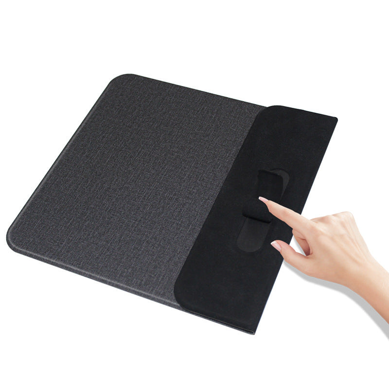 Wireless Charging Mouse Pad with Phone Holder — Qi Fast Charging Desk Mat for iPhone & Samsung