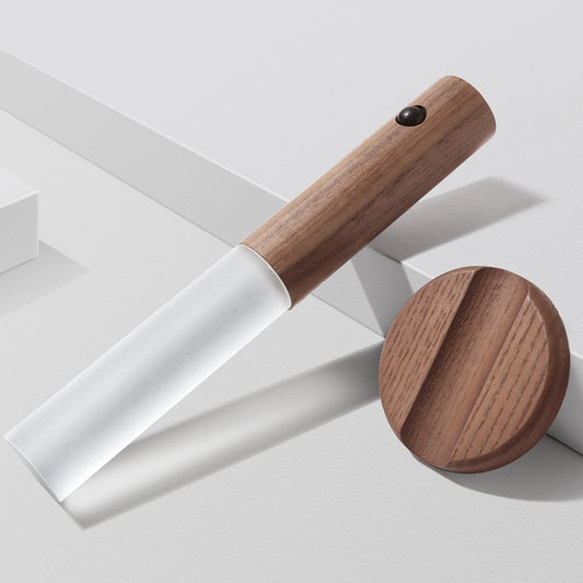 Wooden Magnetic LED Desk & Wall Lamp — Motion Sensor Rechargeable Light for Home Office & Bedside
