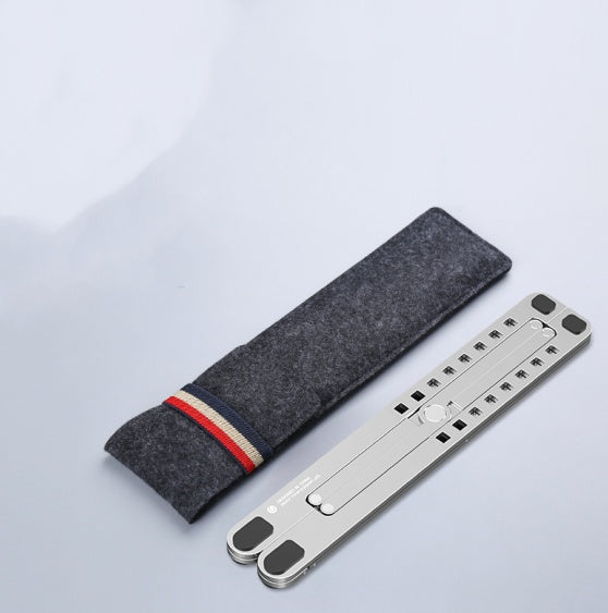 Portable Foldable Laptop Stand — Adjustable Aluminum Riser for MacBook & Laptops