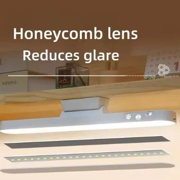 Magnetic Rechargeable LED Desk Light Bar — Dimmable 3-Color Touch & Remote Control Lamp for Home Office, Dorm, Study & Under Cabinet