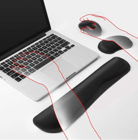 Gel Wrist Rest Mouse Pad — Ergonomic Memory Foam Wrist Support for Home Office & Gaming