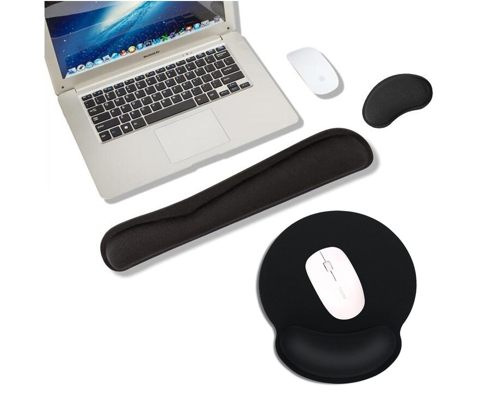 Gel Wrist Rest Mouse Pad — Ergonomic Memory Foam Wrist Support for Home Office & Gaming