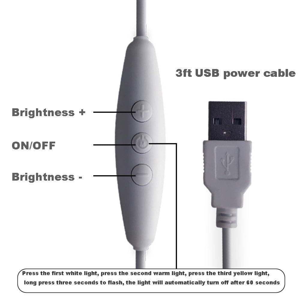 Spiral LED Desk Lamp — Dimmable Home Office Light with 3 Color Modes & USB Powered