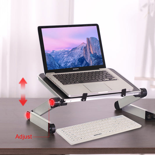 360° Adjustable Foldable Laptop Stand — Ergonomic Height & Angle Desk Riser for MacBook, Laptop & Tablet, Home Office & Work From Home