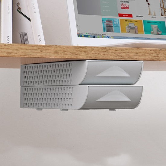 Under Desk Drawer Organizer — Self-Adhesive Hidden Slide-Out Storage for Home Office Desk