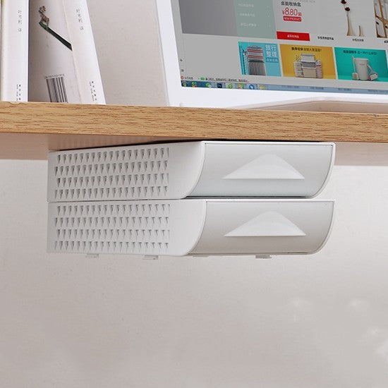 Under Desk Drawer Organizer — Self-Adhesive Hidden Slide-Out Storage for Home Office Desk