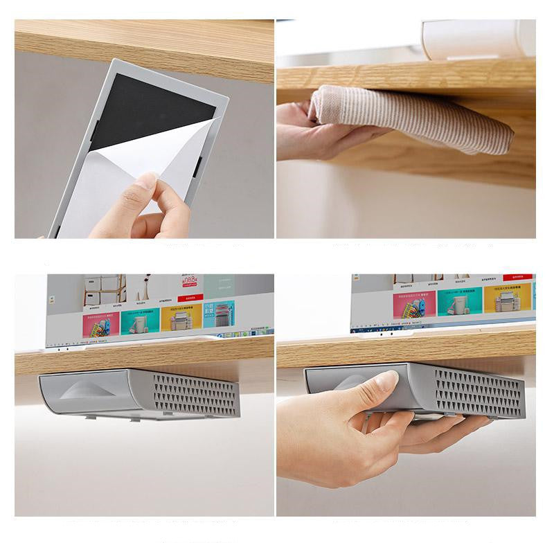 Under Desk Drawer Organizer — Self-Adhesive Hidden Slide-Out Storage for Home Office Desk