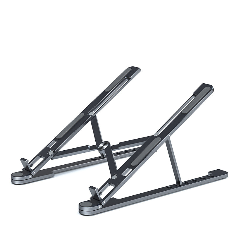 Portable Foldable Laptop Stand — Adjustable Aluminum Riser for MacBook & Laptops