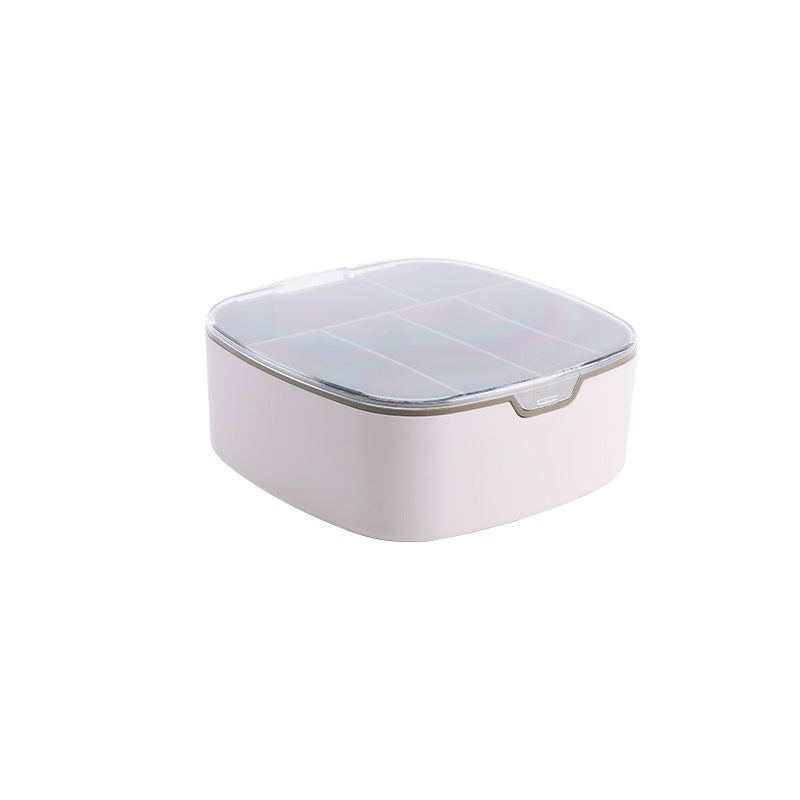 Cable Storage Box — Desk Organizer with Lid for Charging Cables, Adapters & Tech Accessories