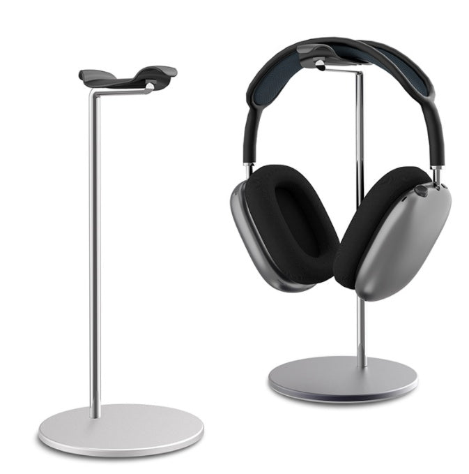 Metal Headphone Stand — Aluminum Desk Headset Holder for Home Office & Gaming Setup