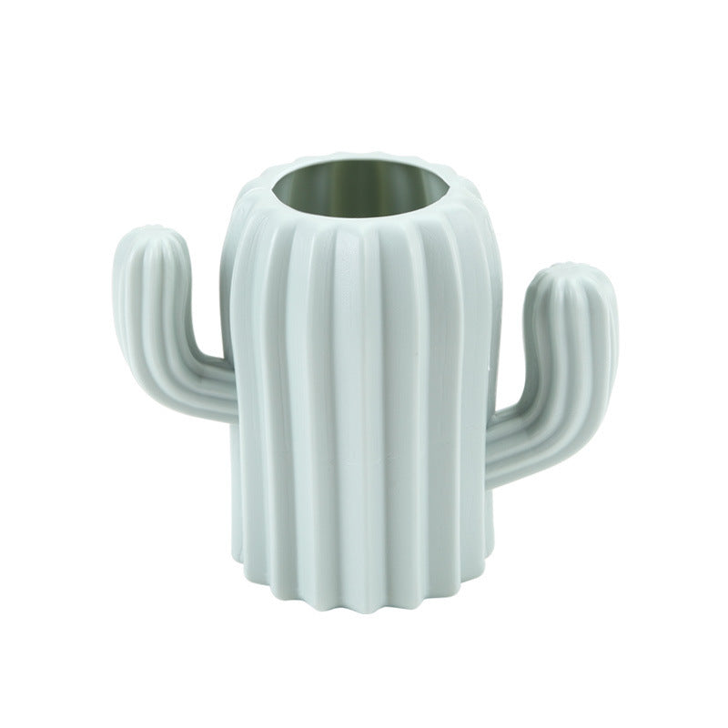 Cactus Pen Holder — Cute Desk Organizer & Pencil Cup for Home Office, Work From Home Desk