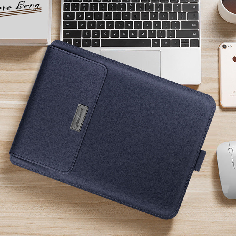 Leather Laptop Sleeve with Desk Mat — Multi-Function Laptop Case for MacBook & Laptop Home Office