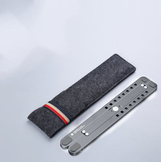 Portable Foldable Laptop Stand — Adjustable Aluminum Riser for MacBook & Laptops