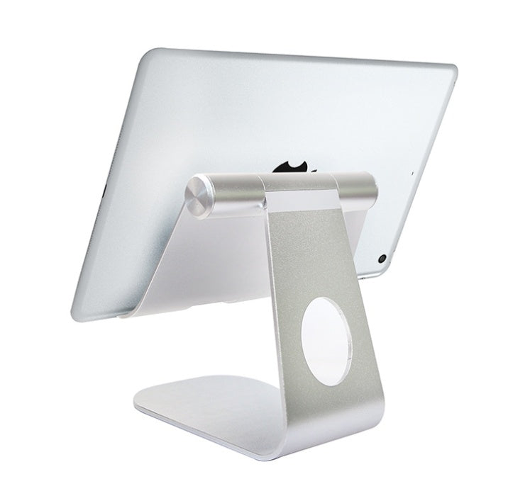 Aluminum Phone & Tablet Stand — Adjustable Desk Holder for iPad, iPhone & Android Devices