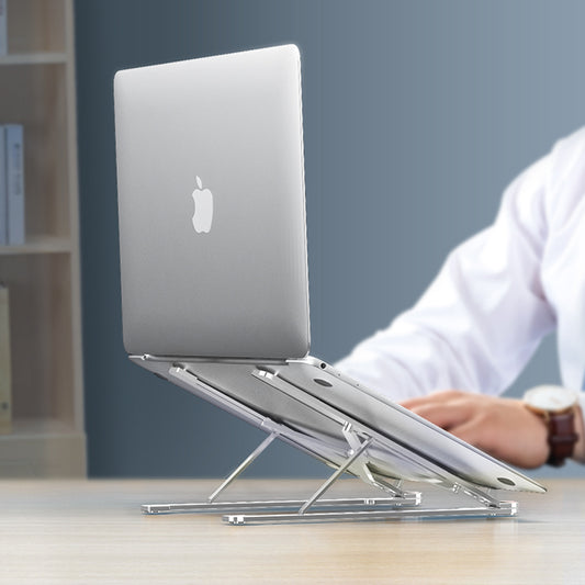 Portable Foldable Laptop Stand — Adjustable Aluminum Riser for MacBook & Laptops