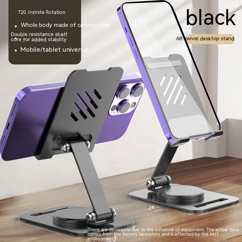 360° Rotating Phone & Tablet Stand — Foldable Adjustable Desk Holder for iPhone, iPad & Android Devices