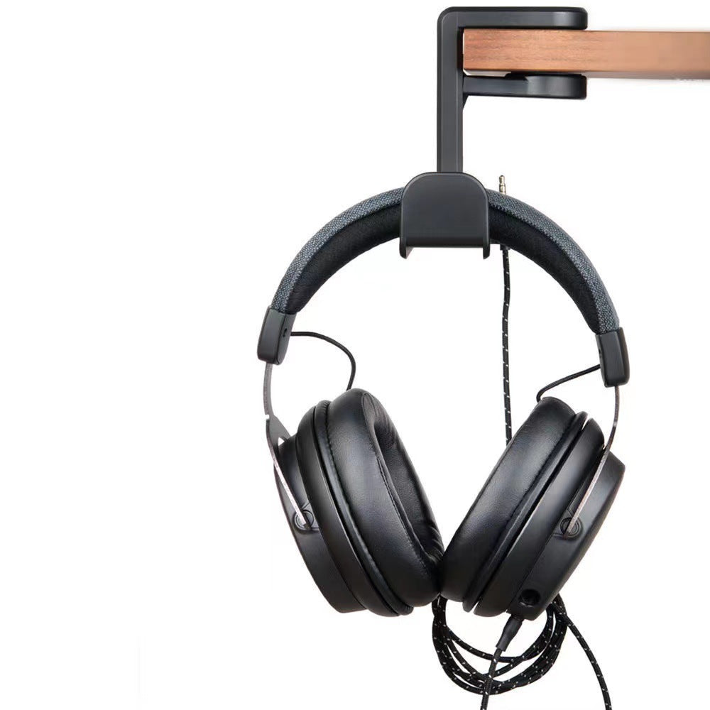 Under-Desk Headphone Hook — Clamp-On Headset Hanger for Home Office & Gaming Setup