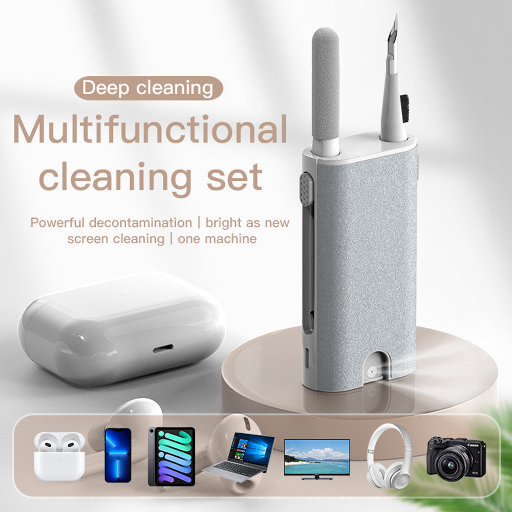 7-in-1 Tech Cleaning Kit — Screen Cleaner, Keyboard Brush & Earphone Cleaning Pen for Phone, Laptop & AirPods