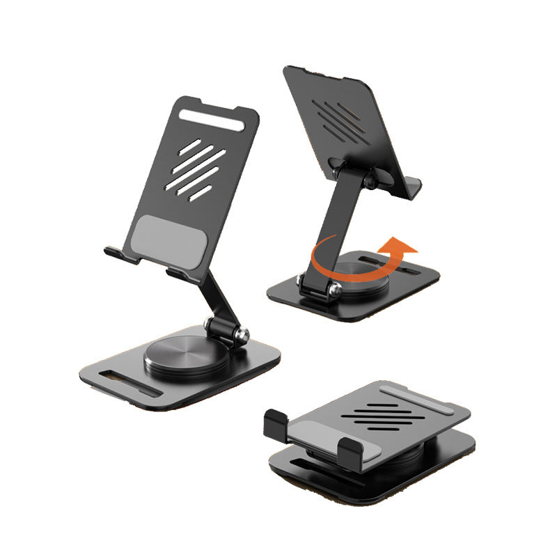 360° Rotating Phone & Tablet Stand — Foldable Adjustable Desk Holder for iPhone, iPad & Android Devices