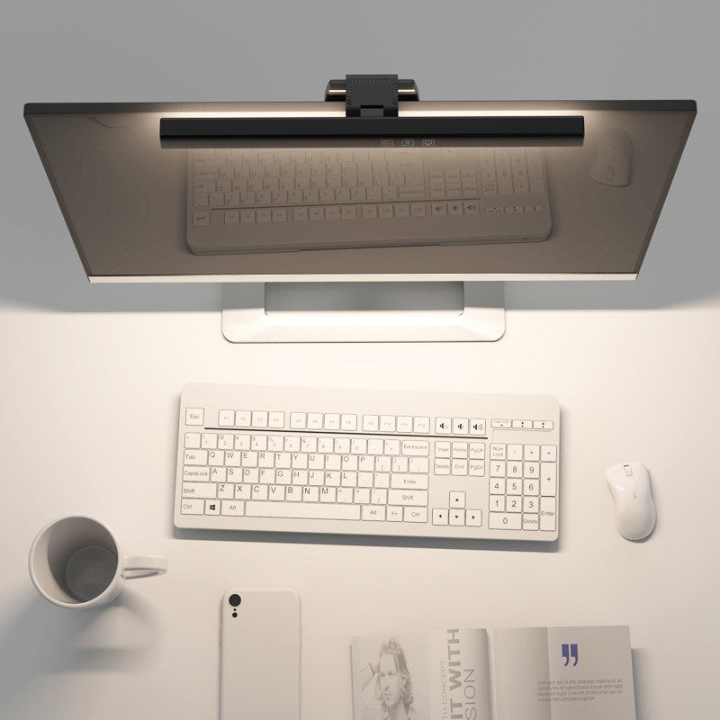 Asymmetric LED Monitor Light Bar — Dimmable Screen Hanging Lamp for Home Office & Gaming Setup