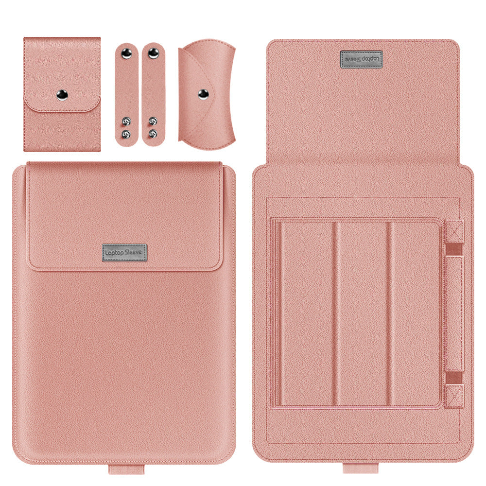 Leather Laptop Sleeve with Desk Mat — Multi-Function Laptop Case for MacBook & Laptop Home Office