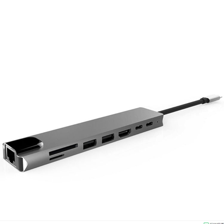 8-in-1 USB-C Hub — HDMI, Ethernet, SD Card & Multi-Port Adapter for MacBook & Laptops