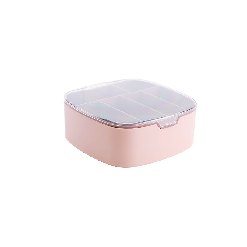 Cable Storage Box — Desk Organizer with Lid for Charging Cables, Adapters & Tech Accessories