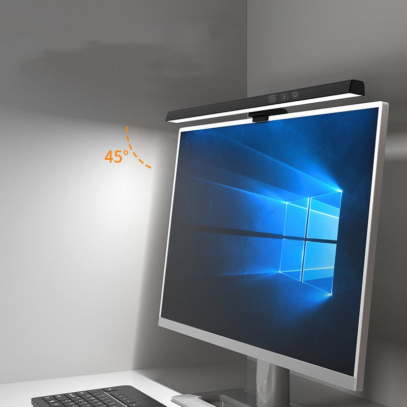 Asymmetric LED Monitor Light Bar — Dimmable Screen Hanging Lamp for Home Office & Gaming Setup