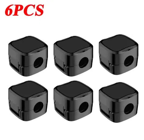 Magnetic Cable Clips — Adhesive Cord Holder & Wire Keeper for Home Office Desk, Nightstand & Under Desk Cable Management, Black & White