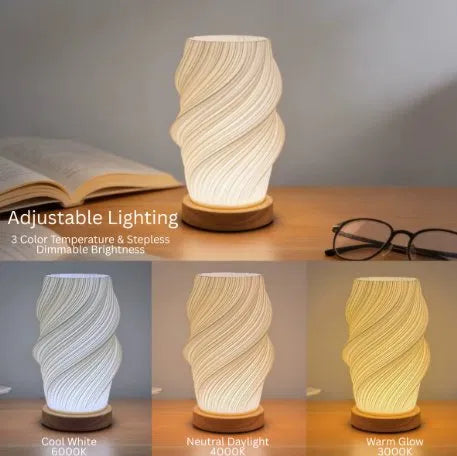 LED Desk Lamp — USB Dimmable Night Light with 3 Color Temperatures | Home Office, Bedroom & Living Room