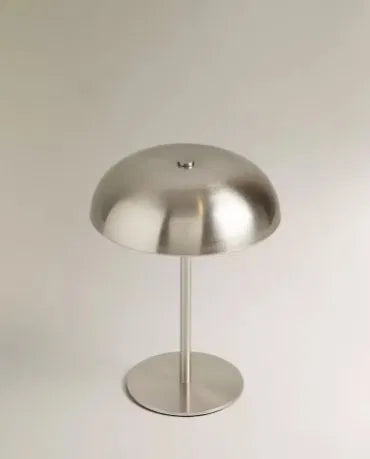 Cordless Rechargeable Mushroom Table Lamp — Dimmable Touch LED Desk Light for Home Office, Bedroom & Nightstand Decor
