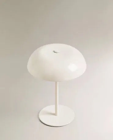 Cordless Rechargeable Mushroom Table Lamp — Dimmable Touch LED Desk Light for Home Office, Bedroom & Nightstand Decor