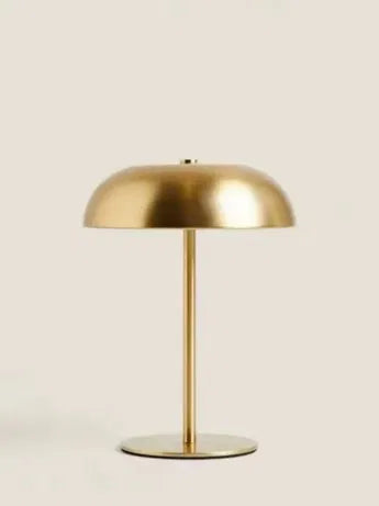 Cordless Rechargeable Mushroom Table Lamp — Dimmable Touch LED Desk Light for Home Office, Bedroom & Nightstand Decor